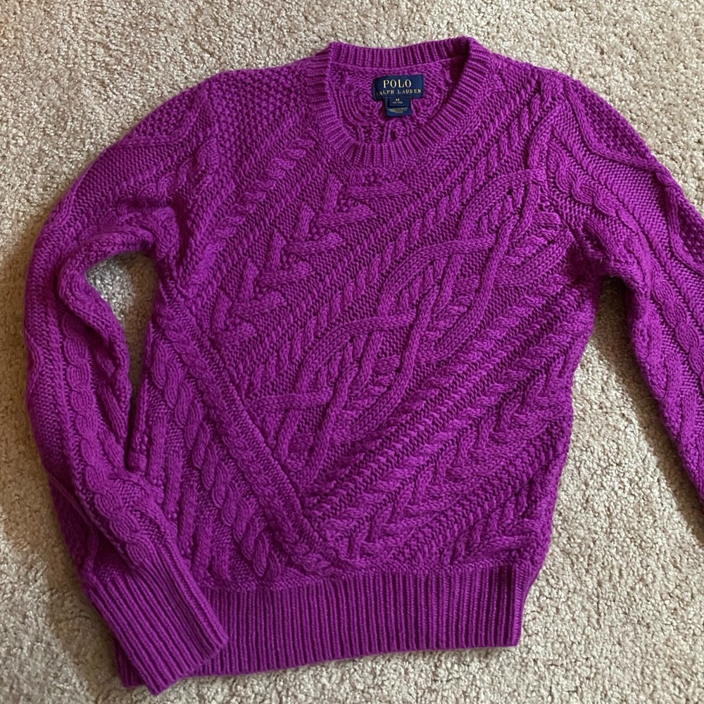 Girls Purple Polo by Ralph Lauren Sweater